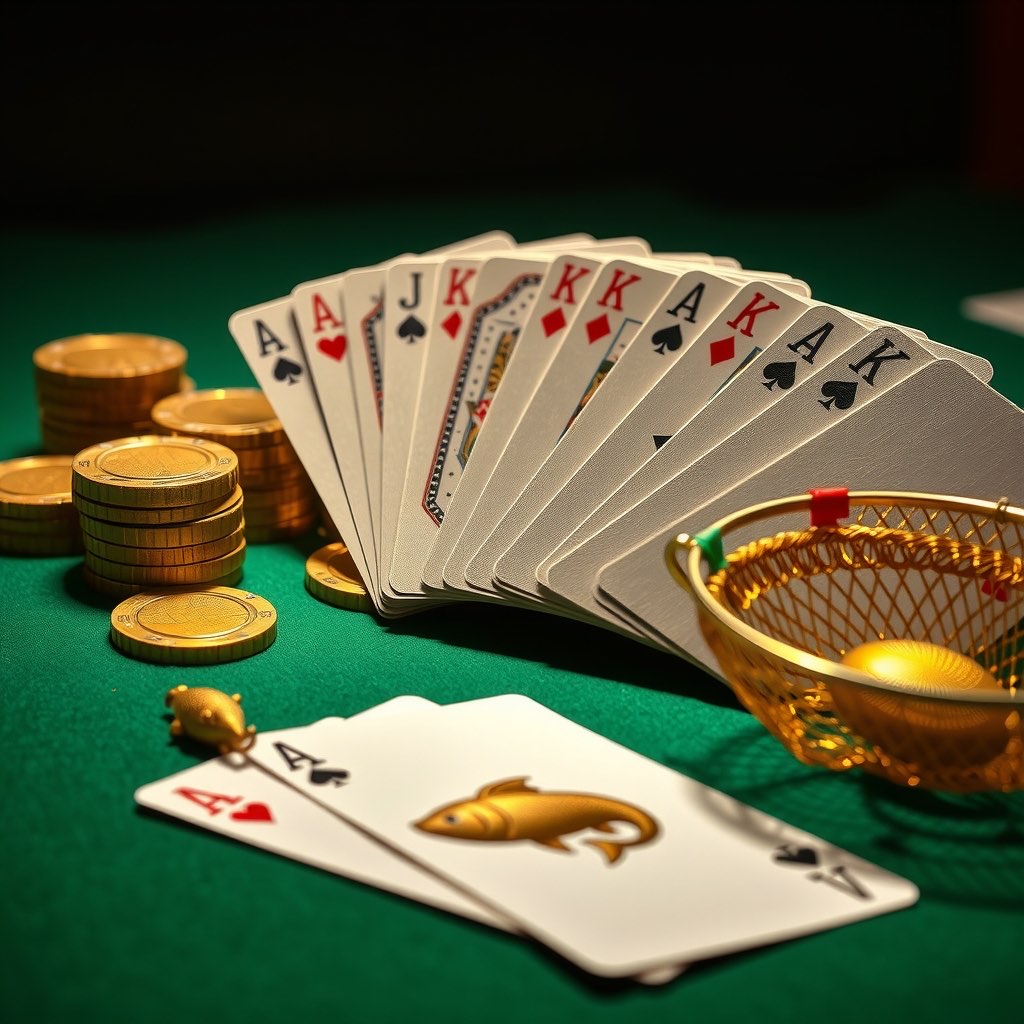 Editorial photograph illustrating The Appeal of Fishing Games in Gold Rummy