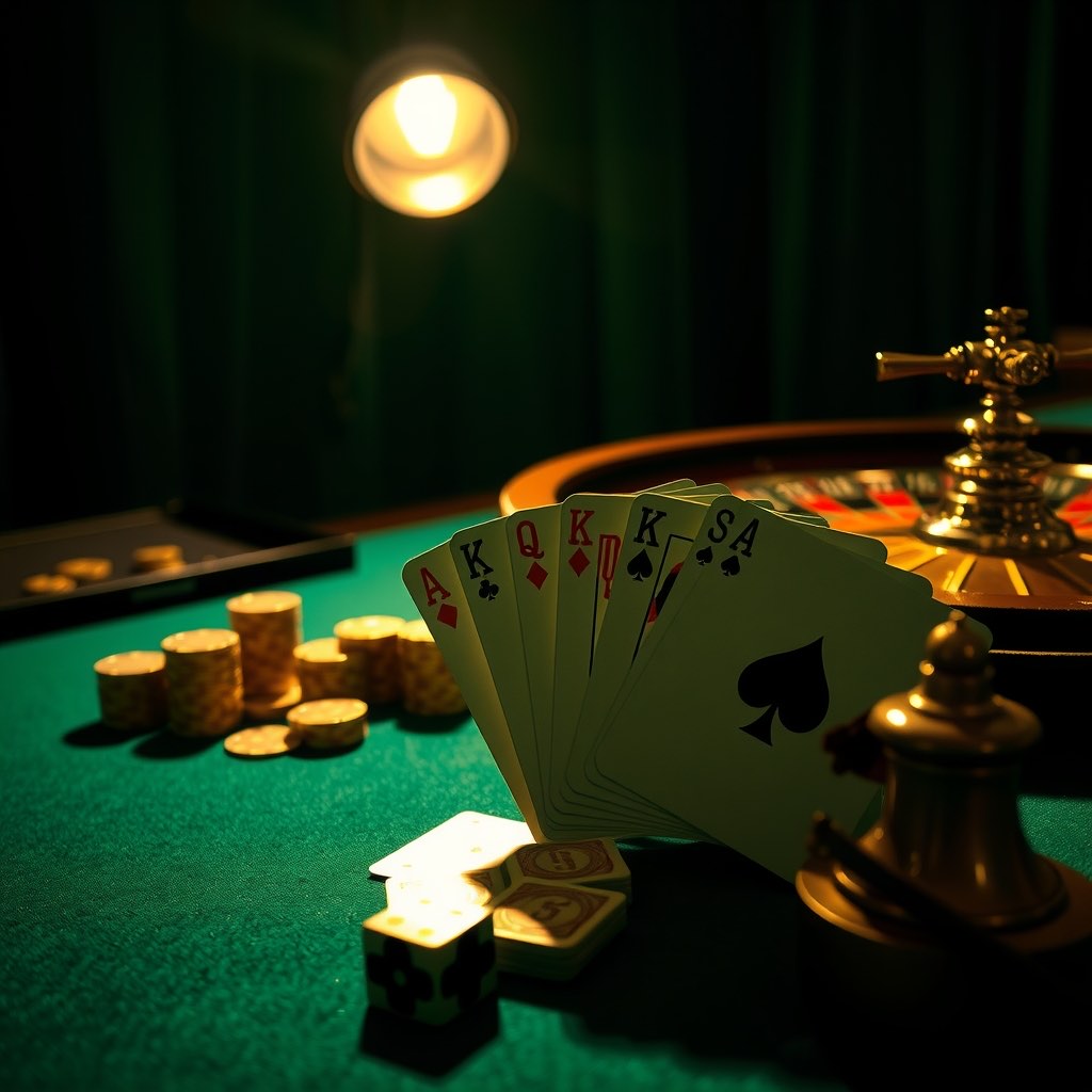 Editorial photograph illustrating The Excitement of Table Games: Experience True Casino Thrills at Gold Rummy